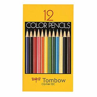 トンボ鉛筆 色鉛筆 NA 12色 紙箱入 CQ-NA12Cの画像