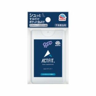 サラテクト アクトフィット ACT FIT 虫除けスプレー 薄型カードタイプ 携帯用 18ml 4901080064318の画像