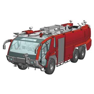 ハセガワ 1/72 ローゼンバウアー パンサー 6×6 空港用化学消防車 スケールプラモデル SW05の画像