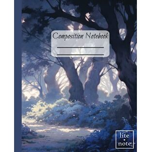 Composition Notebook: Pencil-Style Illustrations of Sunrise Woods 7.5" x 9.25", 110 pages, perfect gift idea for students, nature-types, artists, and lovers of the outdoors: lite•note Nature Setの画像