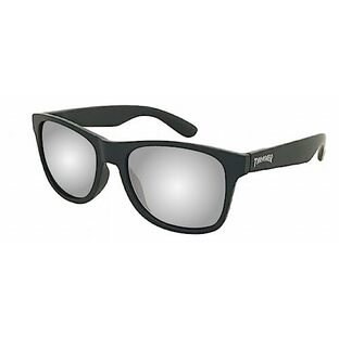 [スラッシャー] サングラス (スクエア型・偏光ミラーレンズ) [ 1013MR / RADICAL ] 眼鏡 BK-SI(偏光ミラー) FRの画像