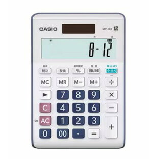 【ゆうパケットで送料無料】CASIO カシオ MP-12R-N 余り計算電卓 特殊機能電卓 ミニジャストタイプ 【楽ギフ_包装】の画像