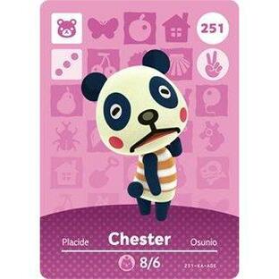 Chester ー Nintendo Animal Crossing Happy Home Designer Amiibo Card ー 251の画像