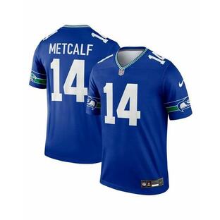 ナイキ Tシャツ トップス レディース Men's DK Metcalf Royal Seattle Seahawks Throwback Legend Player Jersey Royalの画像