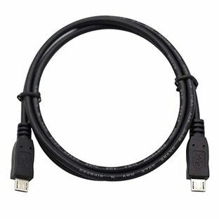 Micro USB(オス)-micro USB(オス) ケーブル Micro USB OTG ホストケーブル 充電+高速データ伝送 5ピンOTG(ホスト機能)対応 (1.0m)の画像