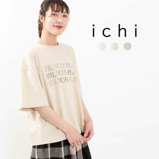 ichi イチ プリントTシャツ 221246 春 夏 ナチュラル カジュアル シンプル ベーシックの画像