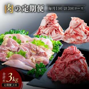 ふるさと納税 豊後高田市 【牛・豚・鶏】肉の定期便 年3回の画像