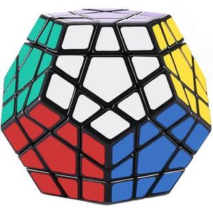 12面体キューブ 競技用パズル おもちゃ ルービックキューブ キューブ 立体パズル 子供ために贈り物、ギフト メガミンクス ブラックの画像