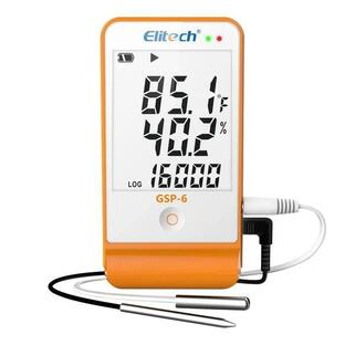Elitech-温度および湿度モニター,GSP-6度の冷チェーン,治療用食品保存ポイントを備えた冷温モニター,温度計,ポルテ,16000の画像