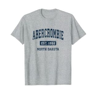 Abercrombie ノースダコタ ND ビンテージ アスレチック スポーツデザイン Tシャツの画像