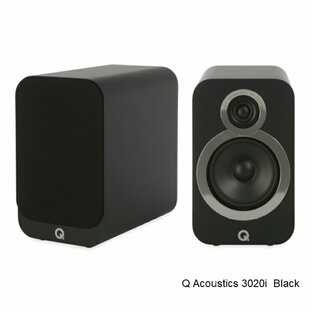 Q Acoustics【キューアコースティックス】3020i ブラック パッシブスピーカー1ペア ブックシェルフ【正規品・新品】の画像