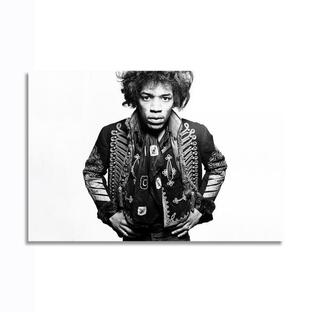 ジミ ヘンドリックス Jimi Hendrix ジミヘン ポスター ボード パネル フレーム 70x50cm 海外 ギタリスト グッズ 写真 雑貨 フォト 6の画像