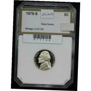 【極美品/品質保証書付】 アンティークコイン コイン 金貨 銀貨 [送料無料] Proof 1978-S Jefferson Nickel 79TWの画像