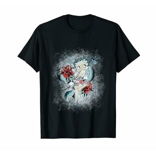 Betty Boop Roses キューティータトゥー Tシャツの画像