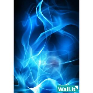 Wall.it A4 フィギュアディスプレイケース専用背面デザインシート 縦向 青 オーラ ブルー エフェクト ライトアップ 闘気の画像