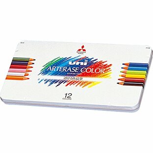 三菱鉛筆 消せる色鉛筆 ユニアーテレーズカラー 12色 UAC12Cの画像