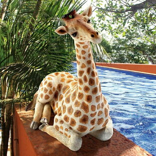 「ザリ」休息するキリン彫像：メディアムサイズ彫像 彫刻/ Zari the Resting Giraffe Statue: Medium（輸入品）の画像