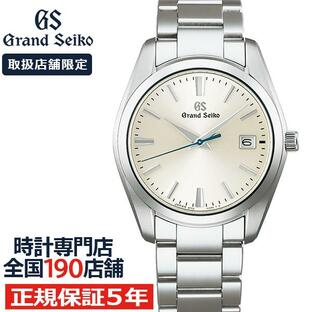 グランドセイコー ショップオリジナル 流通限定モデル 9F クオーツ SBGX351 メンズ 腕時計 厚銀放射ダイヤル ブルースチール針 9F62の画像