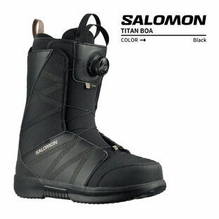SALOMON スノーボード ブーツ サロモン タイタン ボア TITAN BOA Black Roasted Cashew スノボー 23-24 男性 メンズの画像