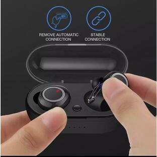 F1イヤホン ワイヤレスイヤホン 最新型 Bluetoothイヤフォン Bluetooth5.0 最新 イヤホン タッチ式 おしゃれの画像