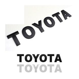 TOYOTA トヨタ アルファベット 英字 文字 エンブレム ロゴ 3Dエンブレム 立体ロゴ 自動車メーカー ステッカー シール 金属製 フォント 両面テープ付 汎用の画像