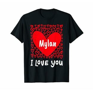 Mylan I Love You, My Heart Belongs To Mylan カスタマイズ可 Tシャツの画像
