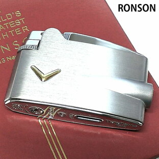 ガスライター ロンソン ヴァラフレームミニ クロームサテン フリント式 RONSON シルバー ガス視認窓付き かっこいい メンズの画像