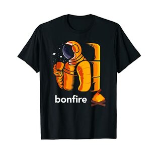Bonfire to the Moon Tee, $BONFIRE Crypto Astronaut Space Tシャツの画像