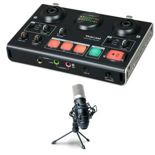 《在庫あり 即納可能》 TASCAM タスカム US-42B ボ−カルエフェクト 装備した インターフェース + MPM1000J コンデンサーマイクの画像