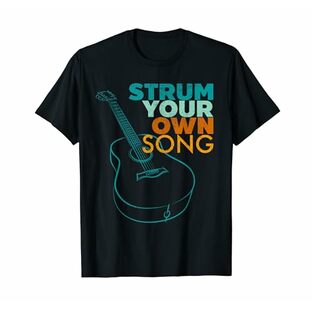 アコースティックギター好き 自分の歌をStrum Your Own Song ギタリスト Tシャツの画像