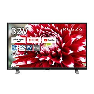 REGZA 32V型 液晶テレビ レグザ 32V34 ハイビジョン 外付けHDD 裏番組録画 ネット動画対応 (2020年モデル)の画像