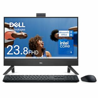 【Amazon.co.jp限定】 Dell デスクトップパソコン 一体型 Inspiron 24 5430 23.8インチ Intel Core 5 120U メモリ8GB SSD512GB Office 2021搭載 Windows 11 翌営業日対応オンサイト出張修理サービス1年 ダークシャドウグレー AI557A-EHHBBの画像