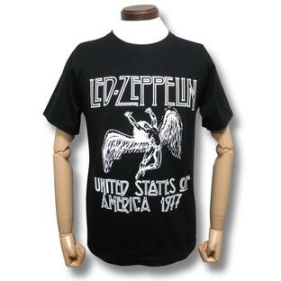 【土日も発送】 Tシャツ レッド・ツェッペリン 1977年 USAツアー ロゴ ロック バンド メンズ 黒 gtsの画像