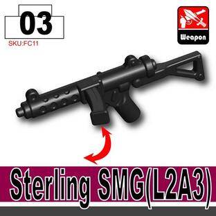 スターリング 短機関銃 サブマシンガン ミニフィグ カスタムレゴパーツ 武器 アーミー スワット イギリスの画像