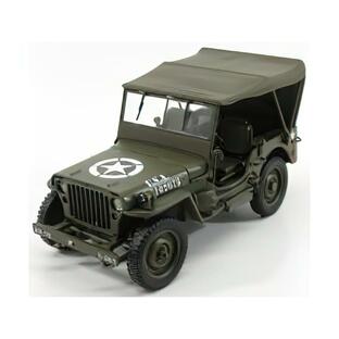 JEEP - WILLYS 1/4 MB USA ARMY SOFT-TOP CLOSED 1945 /WELLY 1/18ミニカーの画像