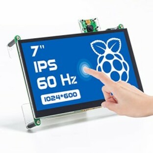 SunFounder Raspberry Piスクリーン、7インチ タッチスクリーン1024X600 IPSディスプレイ、USB HDMIポータブルミニモニター、最新の7インの画像