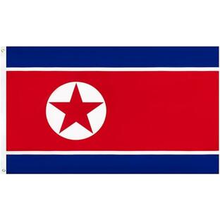 国旗 90x150cm ハトメ式 応援グッズ 運動( 北朝鮮)の画像