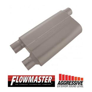 FLOW MASTER / フローマスター 80 Cross Flow マフラー #42583 Offset in 2.50"/Dual out 2.50" - Aggresive Soundの画像