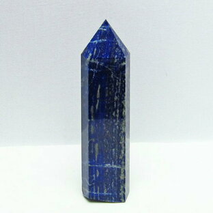 ラピスラズリ 六角柱 lapis lazuli 瑠璃 原石 るり 置物 インテリア 一点物 152-1041の画像