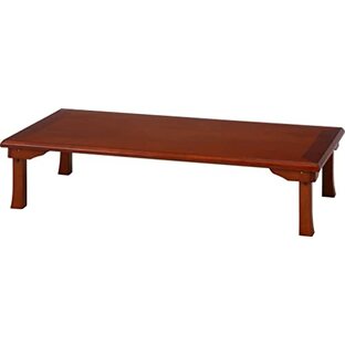 不二貿易 座卓 テーブル 折りたたみ 幅150×奥行75×高さ34cm ブラウン 和室用 ローテーブル 天然木使用 来客用 72972の画像