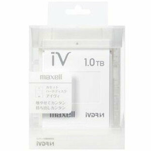 マクセル iVDR-S規格対応リムーバブル・ハードディスク 1.0TB(ホワイト)maxell カセットハードディスク「iV(アイヴィ)」 M-VDRS1T.E.WHの画像