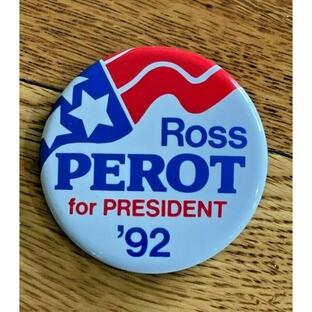 ピンバッジ POLITICAL CAMPAIGN BUTTON ROSS PEROT FOR PRESIDENT 1992の画像