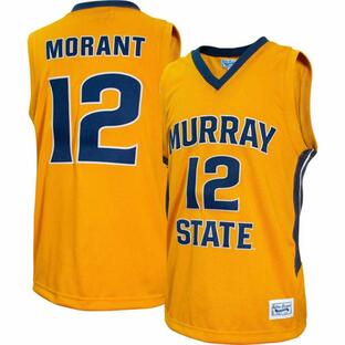 レトロブランド (Retro Brand) メンズ トップス Murray State Racers Ja Morant #12 Gold Replica Basketball Jerseyの画像