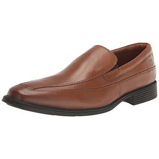 [クラークス] ビジネスシューズ 革靴 スリッポン 軽量 通気性 疲れにくい ティルデンフリー 本革 メンズ ダークタンレザー 24.0 cmの画像