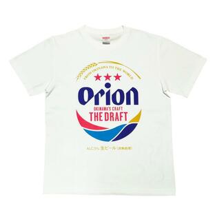 新ロゴ オリオンビール Tシャツ ドラフト缶デザイン 白 グッズ かわいい おしゃれ 限定 雑貨 沖縄土産の画像