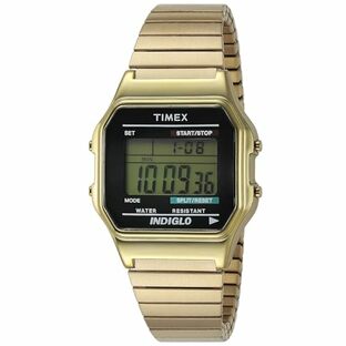 [タイメックス]TIMEX クラシックデジタル オリジナル ゴールド メタルエクスパンションベルト T78677 【正規輸入品】の画像