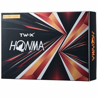 ホンマ ゴルフ ボール TW-X TW-S 2021 1ダース 12球入り ホワイト イエロー 3ピース ツアー系 スピン 飛距離 TOUR WORLD 本間 HONMA/TW-X_2021/イエローの画像