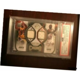 【品質保証書付】 トレーディングカード 2009-10 SP Game Used Combo Materials Michael Jordan Magic Johnson /155 PSA 9の画像