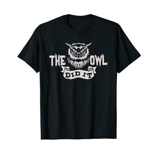 Funny True Crime The Owl Did It Owl Theory レディースギフト Tシャツの画像