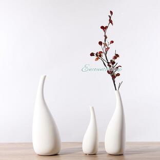 花瓶 一輪挿し 白 小さい フラワーベース 北欧 陶器 インテリア ドライフラワー セラミック 生け花 和風 ホワイトの画像